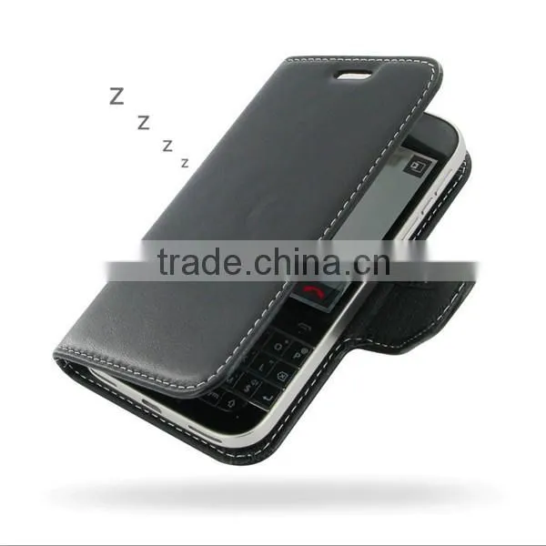 Classic Black PU Leather Stand Case Cover for blackberry z30 case Screen Protector