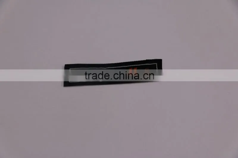 2016 High Density Computerized Woven Label Machine Sew On Neck Woven Label For Garment With Business Men's Suit Style