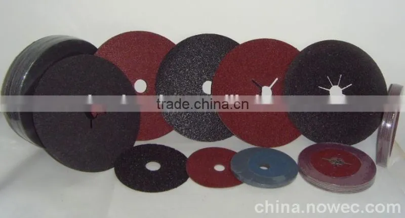 aluminum oxide silicon carbide and zirconia oxided abarsive fiber discs