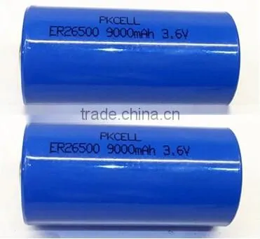 PKCELL Er26500 3.6v 9000mah Battery