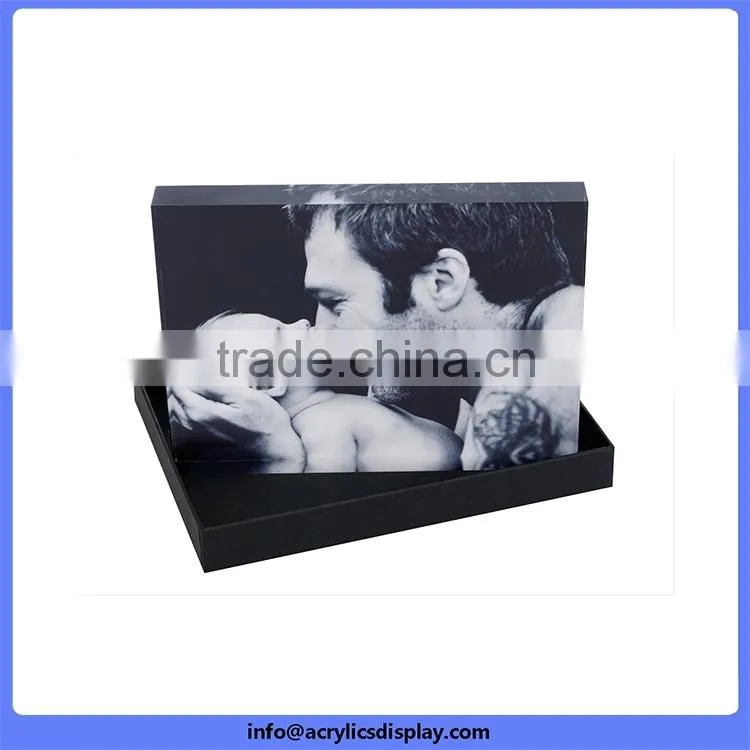 Top grade quality solid acrylic paper weight block