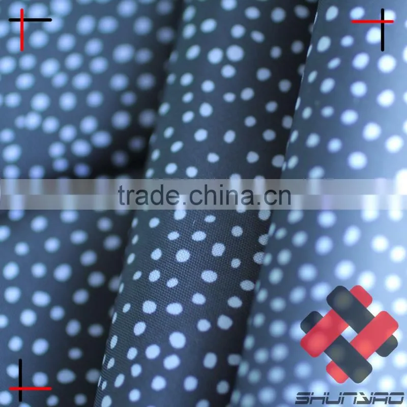 190T Polyester taffeta with snow dot printing lining
