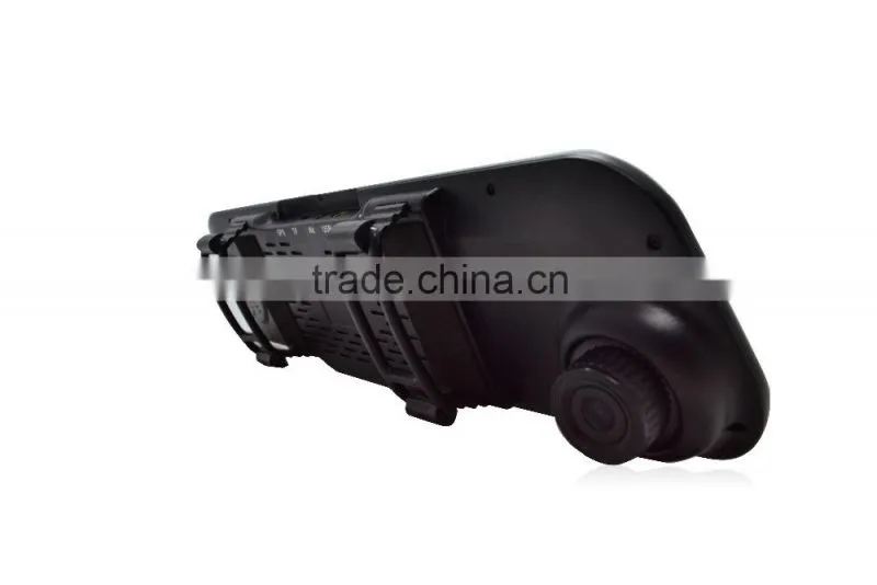 Newest 4.3 Inch Car Black Box Dual Lens Video Recorder Dash Cam Rearview Mirror Car Camera 1080P HD Car DVR