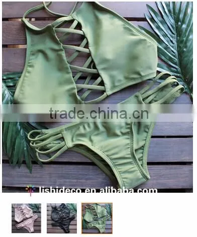 Latest Nude bandage net bikini