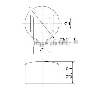 SC311 mini round Push button switch cap