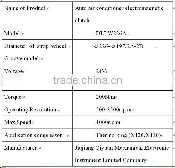 bus a/c thermoking clutches