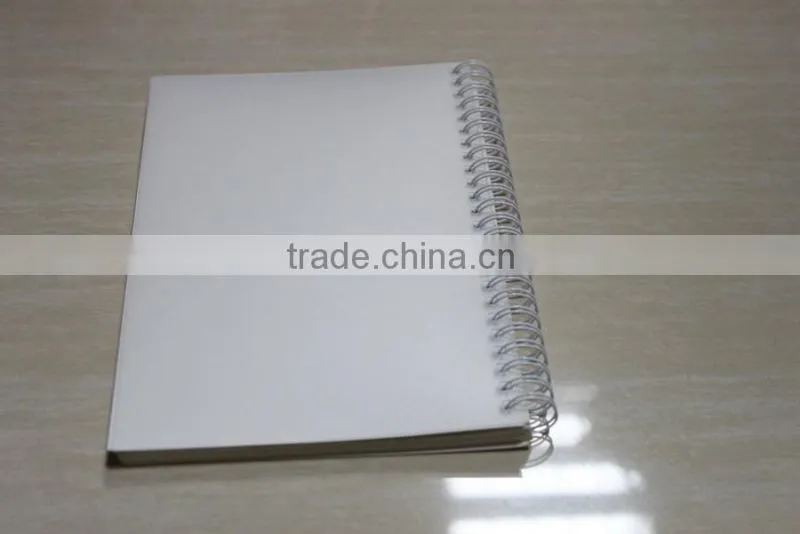 Custom printed debossed A5 spiral bound notebooks