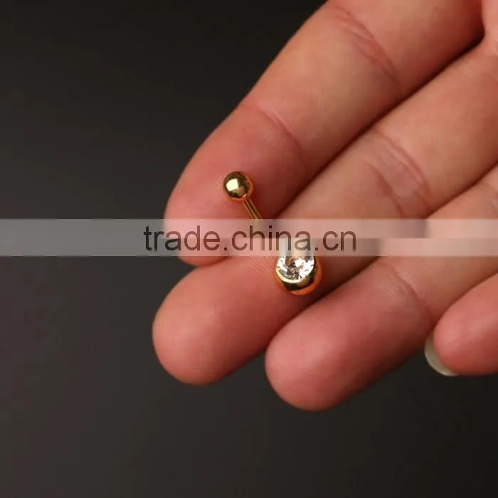 Anime Belly Button14 Gague Surgical Steel Banana Barbell Body Jewelry Magnetic Navel Rings