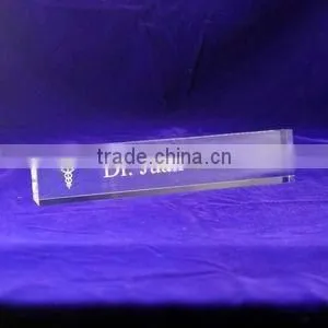 acrylic desk name plate