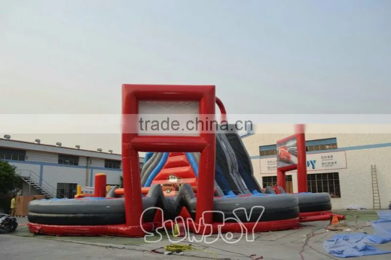 Large Giant Big amusement park joy slide obstacle Combo