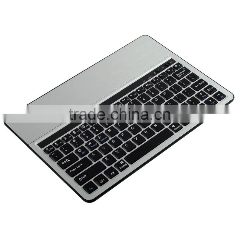 High Qulaity Aluminum Cover Bluetooth 3.0 Germany Keyboard with Custom Different Layout