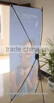 Portable smart easy assembled x banner stand system