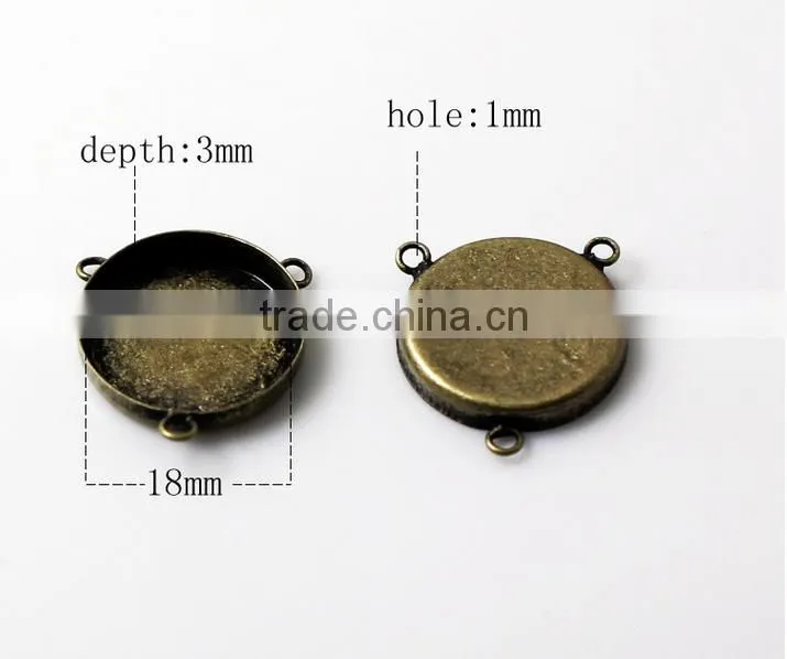 Cheap Price Wholesale Cabochon Pendant /Copper Plated Jewelry Base Pendants For Engraving And Laser