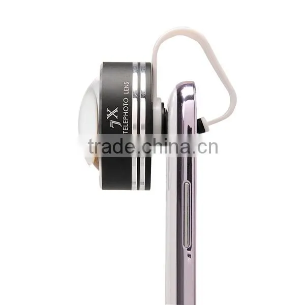 Zoom Lens 7x Telephoto Lens with Arc Clip telephoto zoom lens for Samsung galaxy S4