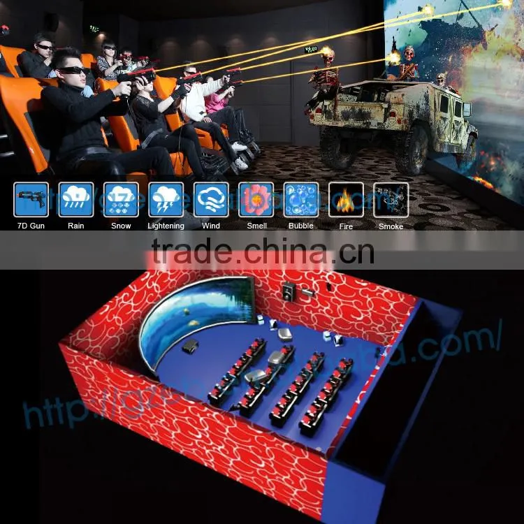 Movable 7d trailer complete 5d cinema 9d electric cabin