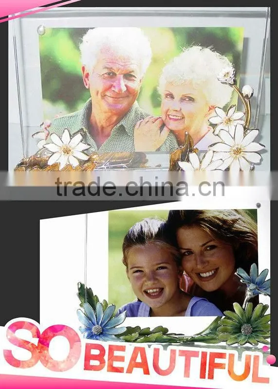 RORO March in Paris daisy crystal glass enamel photo frame picture frame Home furniture matching