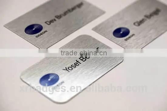 Aluminum badge for Company name with 3D logo