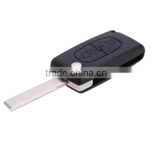 Flip Remote Key case shell for 207 307 307S 308 407 607 With 2 Buttons
