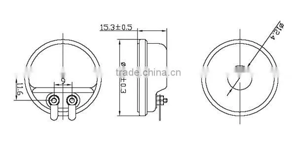 China global sales high quality good stability 39mm round magnetic transducer