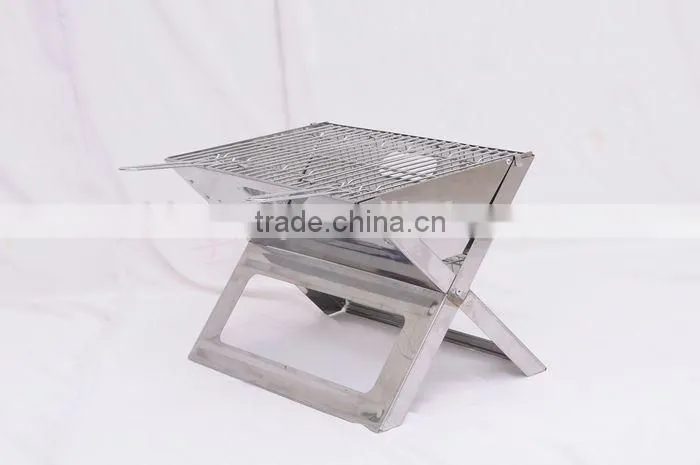 X-shape tabletop charcoal BBQ grill