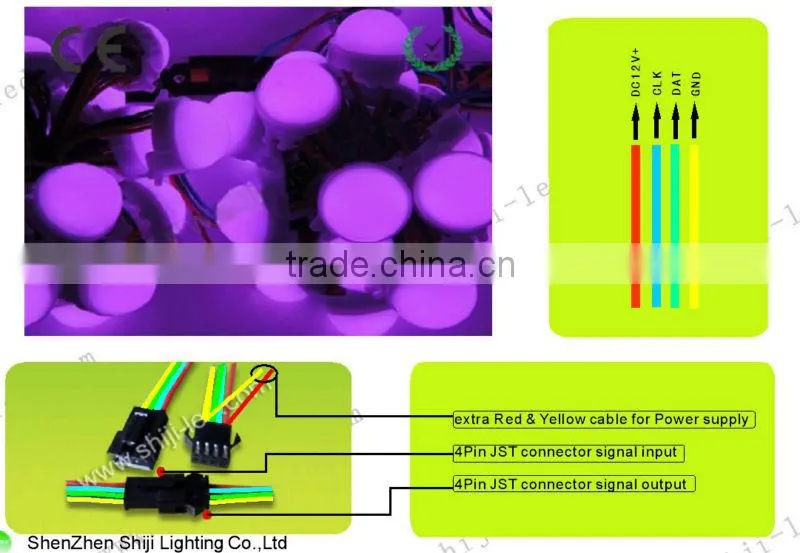 round 30mm rgb 3 points led module lighting
