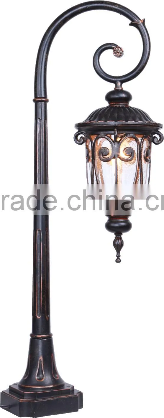 2016 new style Antique Aluminum Outdoor Standing Light Pole