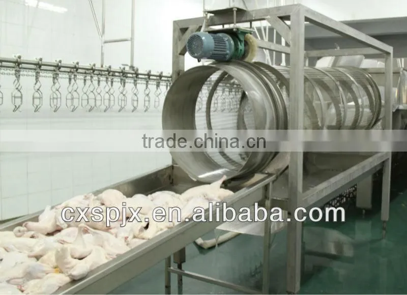 halal chicken slaughter line / water dropping machine