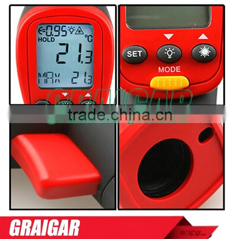 -32C-1050C UNI-T UT303C Professional Non-Contact Infrared IR Laser LCD Digital Thermometer