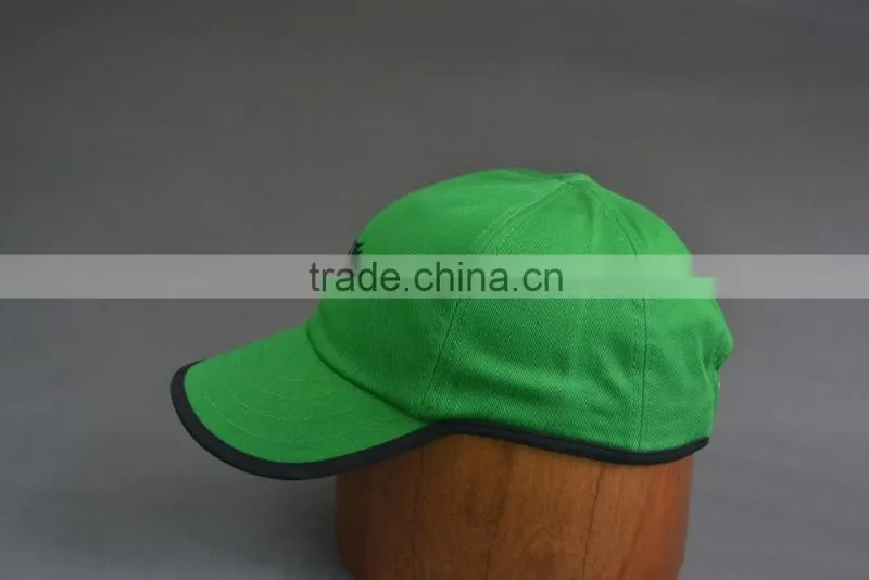 Embroidery logo baseball caps with binding