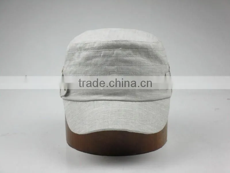 100% linen military army caps for women without logo