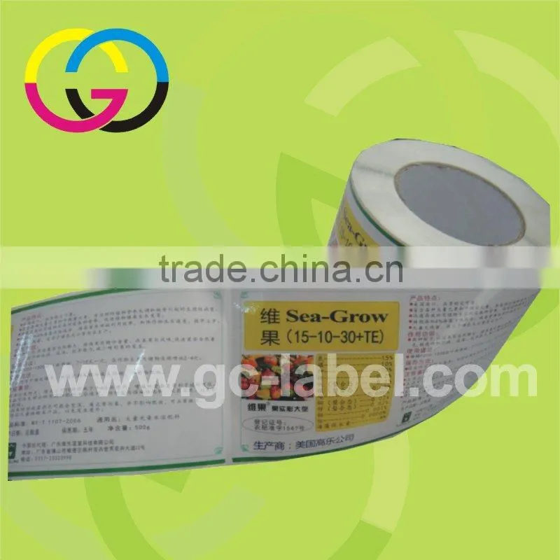Self-adhesive round sealing labels