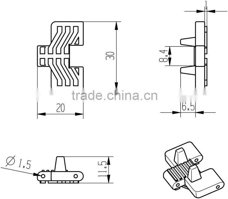 Plastic cementr track tank crawler, track 02
