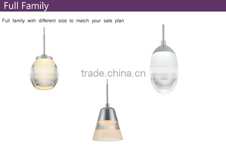 single pendant glass LED lighting