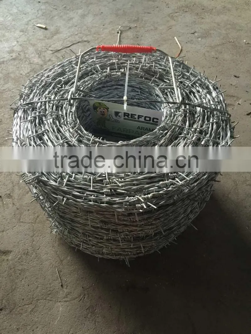 200m,250m,400m and 500m length galvanized barbed wire
