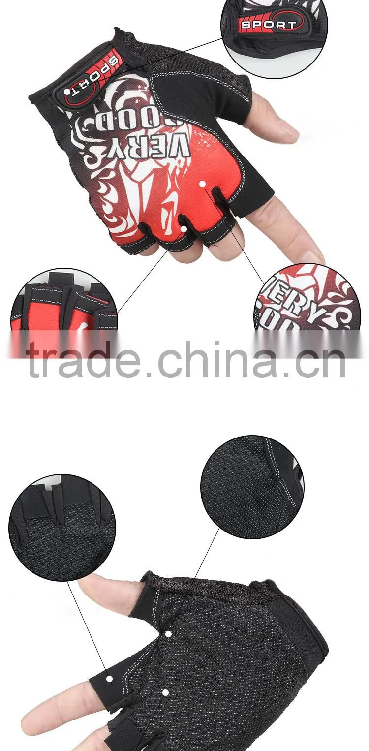 breathable pu materia automobiles half finger gloves