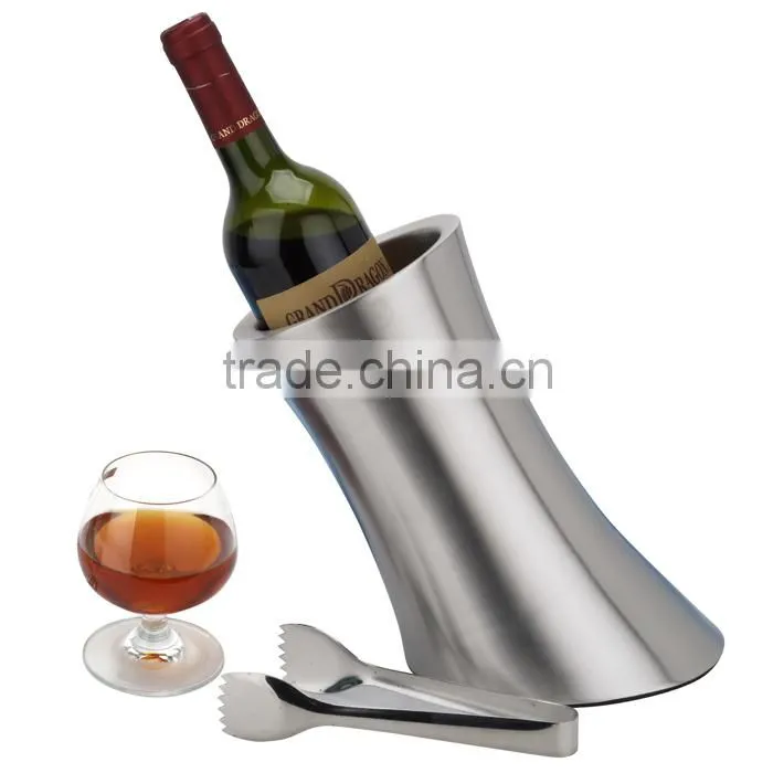Stainless steel double walled wine cooler