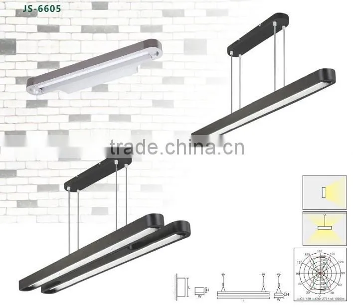 Modern recessed linear led high bay light 4ft 36w 3600lm 15usd
