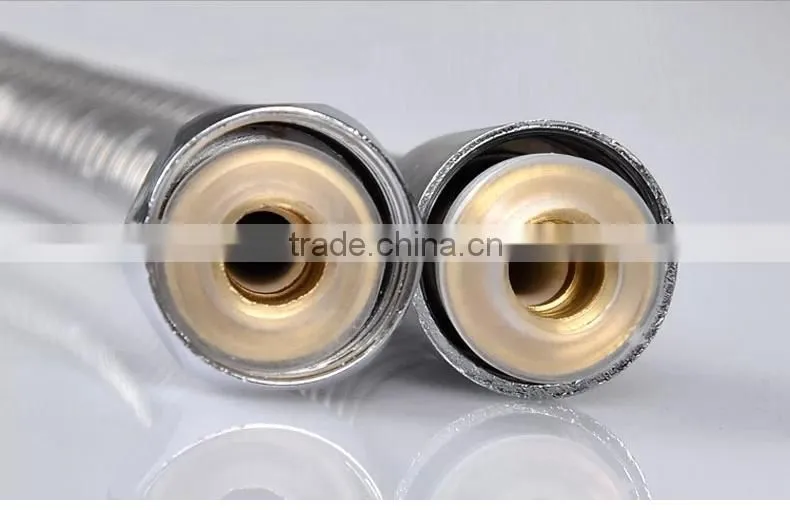 SUS 304 flexible hand shower hoses fitting ,1.5 meter long shower hose clip