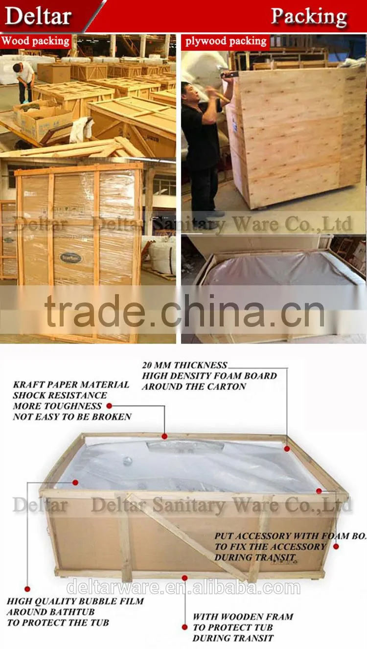 Italian classic design Solid Surface Bathtub with CUPC&CE