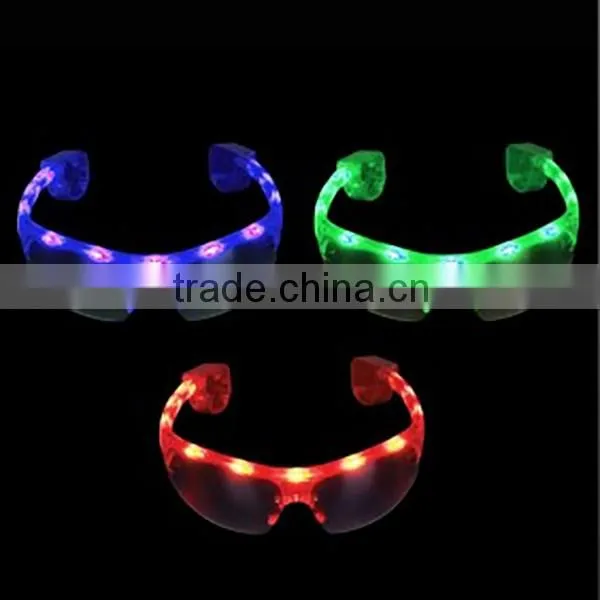 OEM colorful LED Flashing Sports Sunglasses,Sports Sunglasses for kids