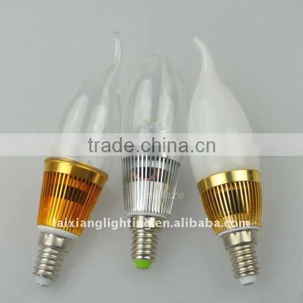 Dimmable LED chandelier light bulb