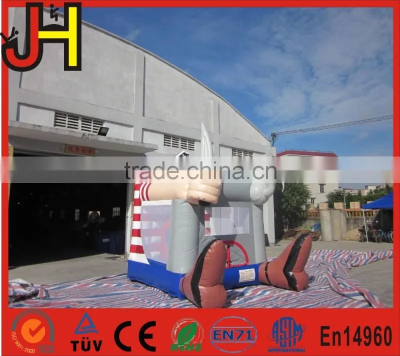 Wholesale price inflatable bouncer with obstacle, inflatable obstacle course bouncer