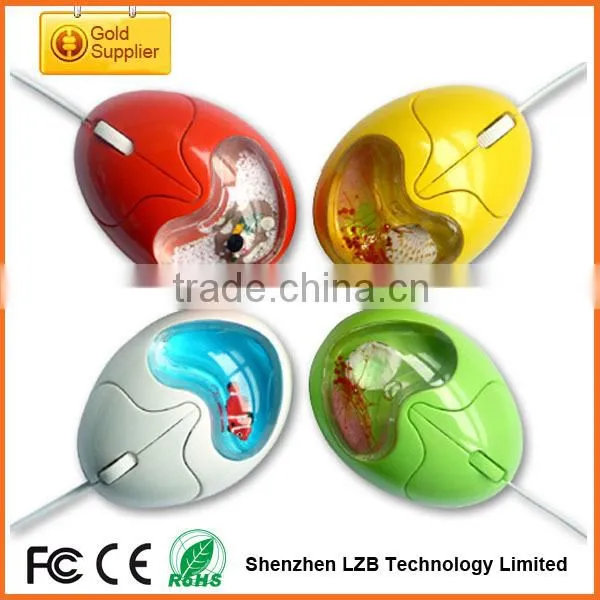 liquid wired mouse with floaters/liquid floater mouse/usb liquid mouse folaters