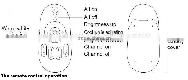 2015 New energy saving E27 2.4 G 3w 5w 7w 9w 12w LED light Bulb
