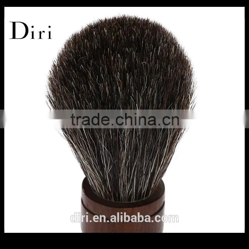 Customized logo badger shaving brush natural wood handle