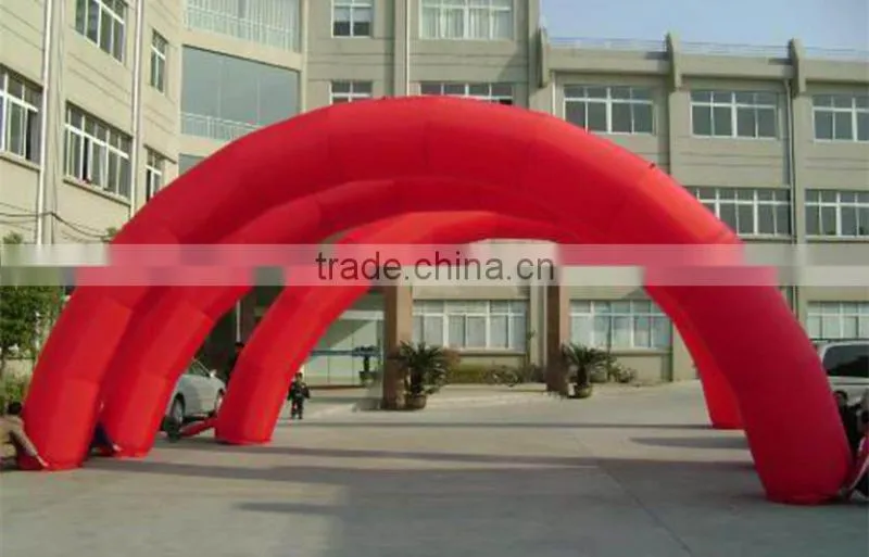 The inflatable arches like coconut tree
