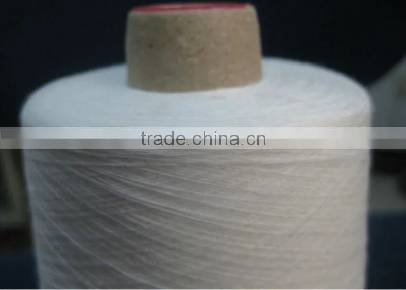 China best 100% wool yarn for weaving, 28NM/2 wool top count 64s, white color and all dyed colors