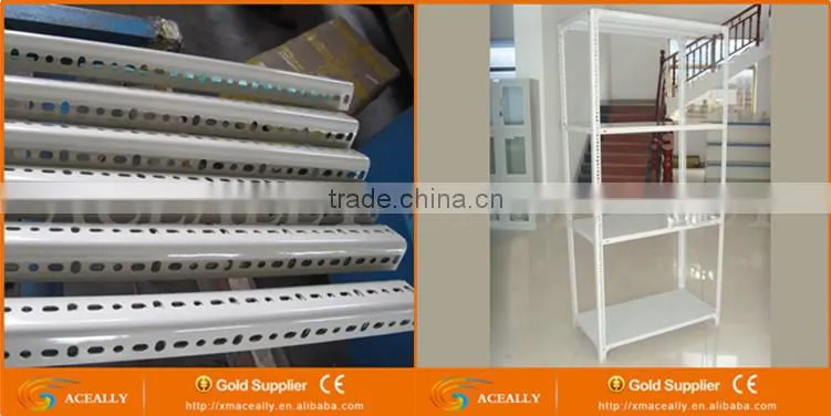 Aceally Light Duty Warehouse Storage Slotted Angle Iron Racks Steel Shelving