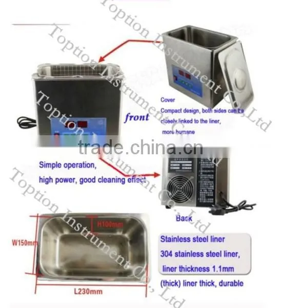 New Generation Ultrasonic wave Stainless Steel Digital Commercial Ultrasonic Cleaner