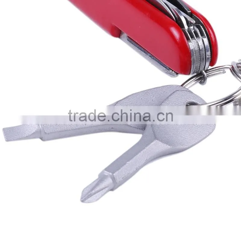 Stainless Steel Mini Slotted Phillips Screwdriver Keychain